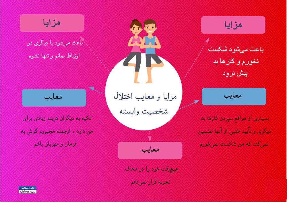 مزایا و معایب اختلال شخصیت مزایا و معایب اختلال شخصیت